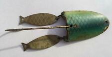 Винтажная рыболовная приманка Lou Eppinger Dardevle Klinker 1925 года, жесткая приманка зеленого цвета!