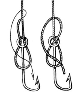Фигура восемь узлов при соединении крючков на леску