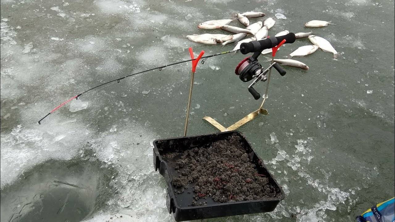 Зимняя кормушка из льда - оснастка и другие особенности рыбалки