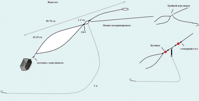 Вертолет и двухузловая схема от Фадеева